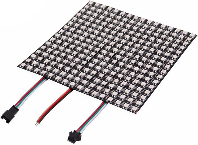 LOAMLIN WS2812B RGB LED Digital Flexible Individually Addressable Panel Light WS2812 8X8 16X16 8X32 LED Module Matrix Screen DC5V (16X16 256Pixels) - Image 1